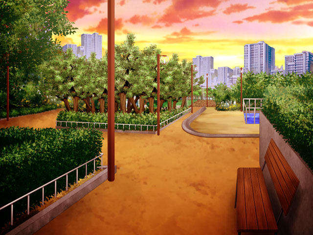 りんごが見た夕焼けの画像